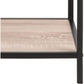 Regal Seaford 77 x 35 x 185 cm, Eiche/Schwarz - MEGART