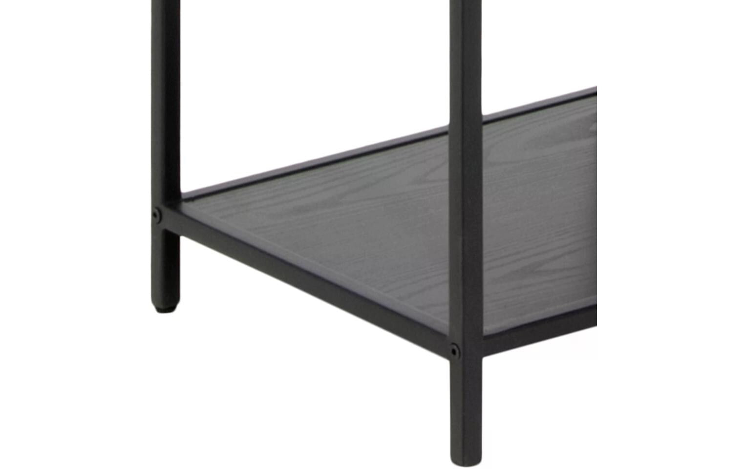 Regal Seaford 77 x 35 x 185 cm, Schwarz - MEGART