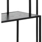 Regal Seaford 77 x 35 x 185 cm, Schwarz - MEGART