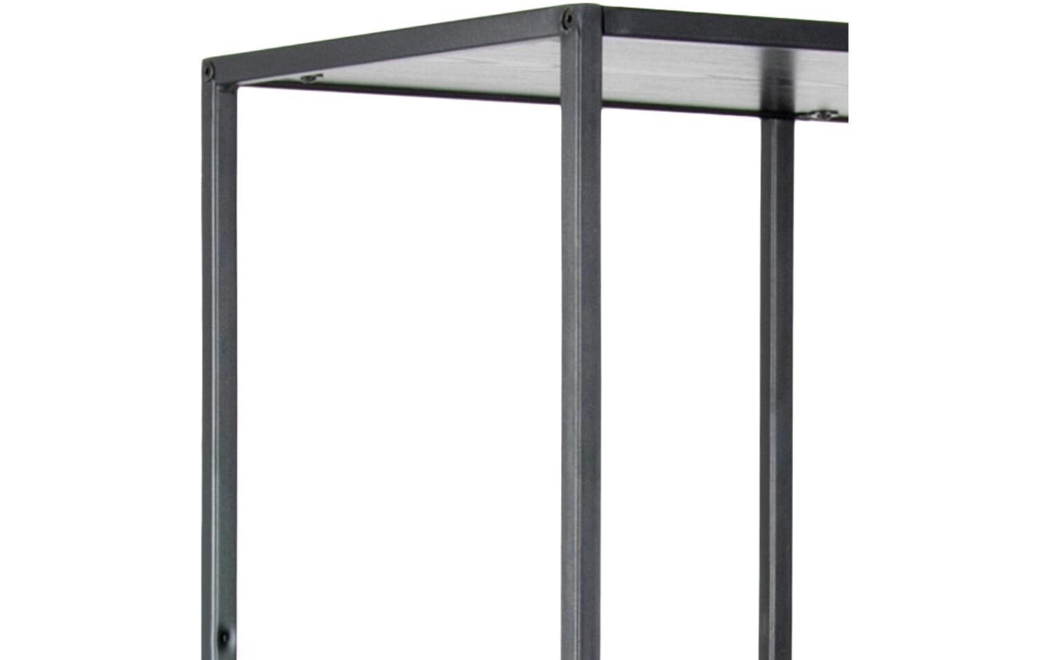 Regal Seaford 77 x 35 x 185 cm, Schwarz - MEGART
