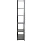 Regal Seaford 77 x 35 x 185 cm, Schwarz - MEGART
