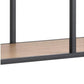 Regal Seaford 135 x 35 x 185 cm, Eiche/Schwarz - MEGART