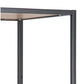 Regal Seaford 77 x 35 x 185 cm, Eiche/Schwarz matt - MEGART