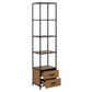 Regal Seaford 42 x 35 x 185 cm, Eiche - MEGART