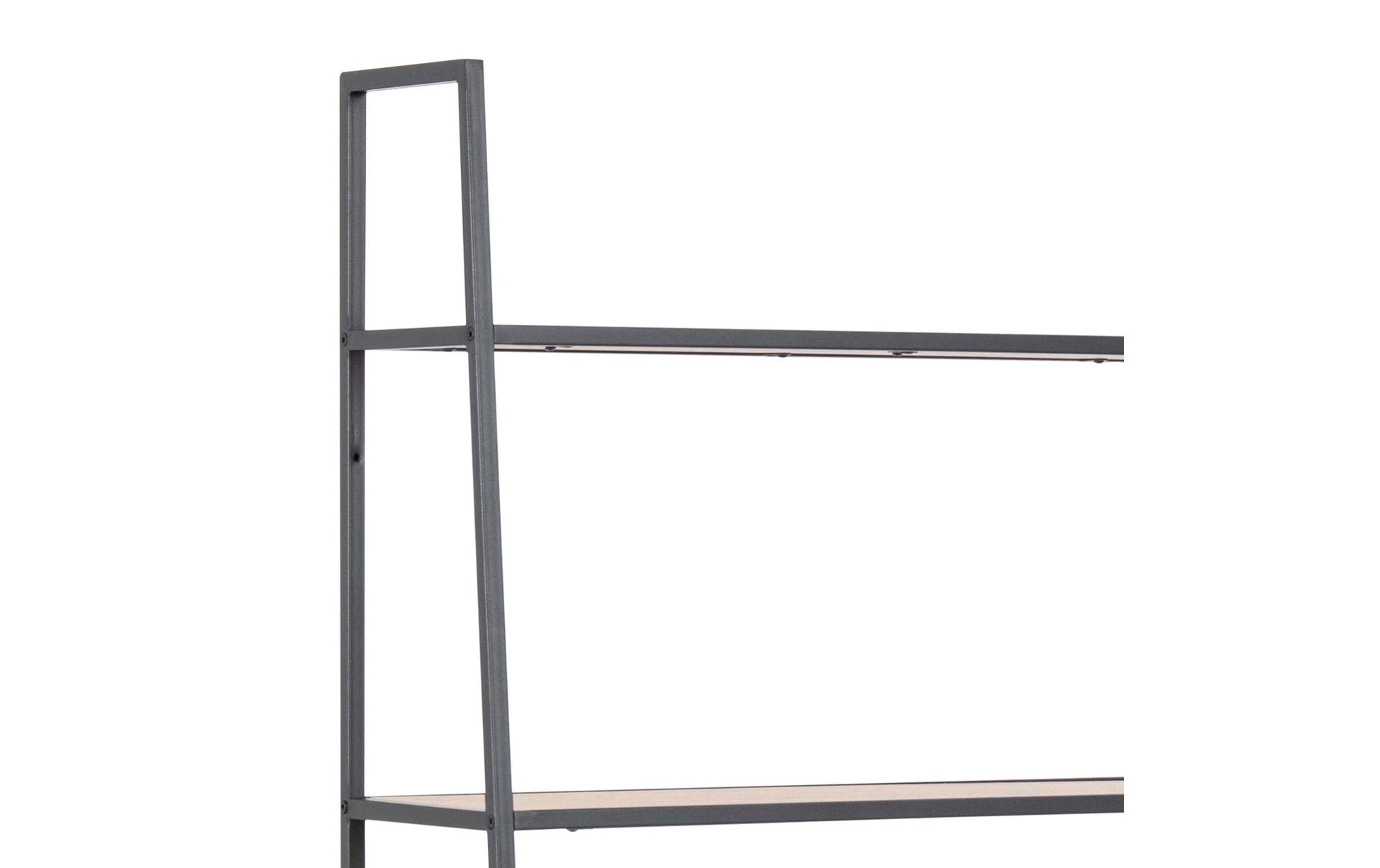 Regal Seaford 77 x 36 x 174.5 cm, Eiche/Schwarz matt - MEGART