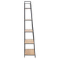 Regal Seaford 77 x 36 x 174.5 cm, Eiche/Schwarz matt - MEGART