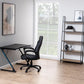Regal Seaford 77 x 36 x 174.5 cm, Eiche/Schwarz matt - MEGART