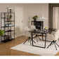 Regal Newcastle 79,5 x 30 x 165 cm, Schwarz - MEGART
