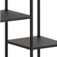 Regal Newcastle 79,5 x 30 x 165 cm, Schwarz - MEGART