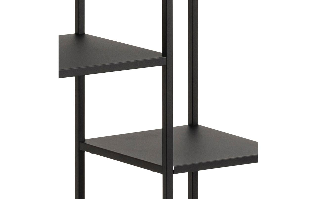 Regal Newcastle 79,5 x 30 x 165 cm, Schwarz - MEGART