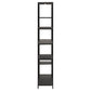 Regal Newcastle 79,5 x 30 x 165 cm, Schwarz - MEGART