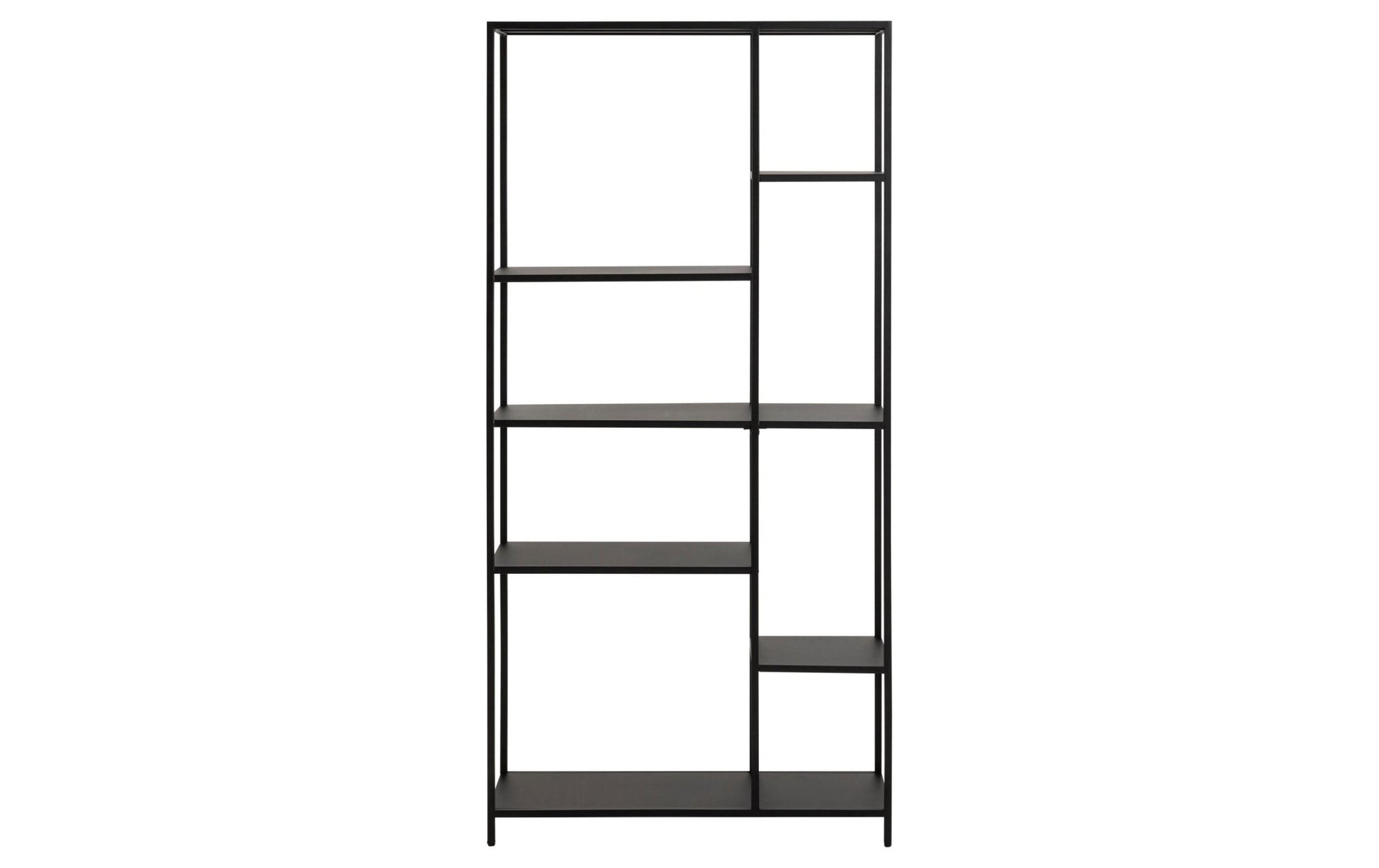 Regal Newcastle 79,5 x 30 x 165 cm, Schwarz - MEGART