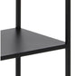 Regal Newcastle 69,5 x 30 x 185 cm, Schwarz - MEGART