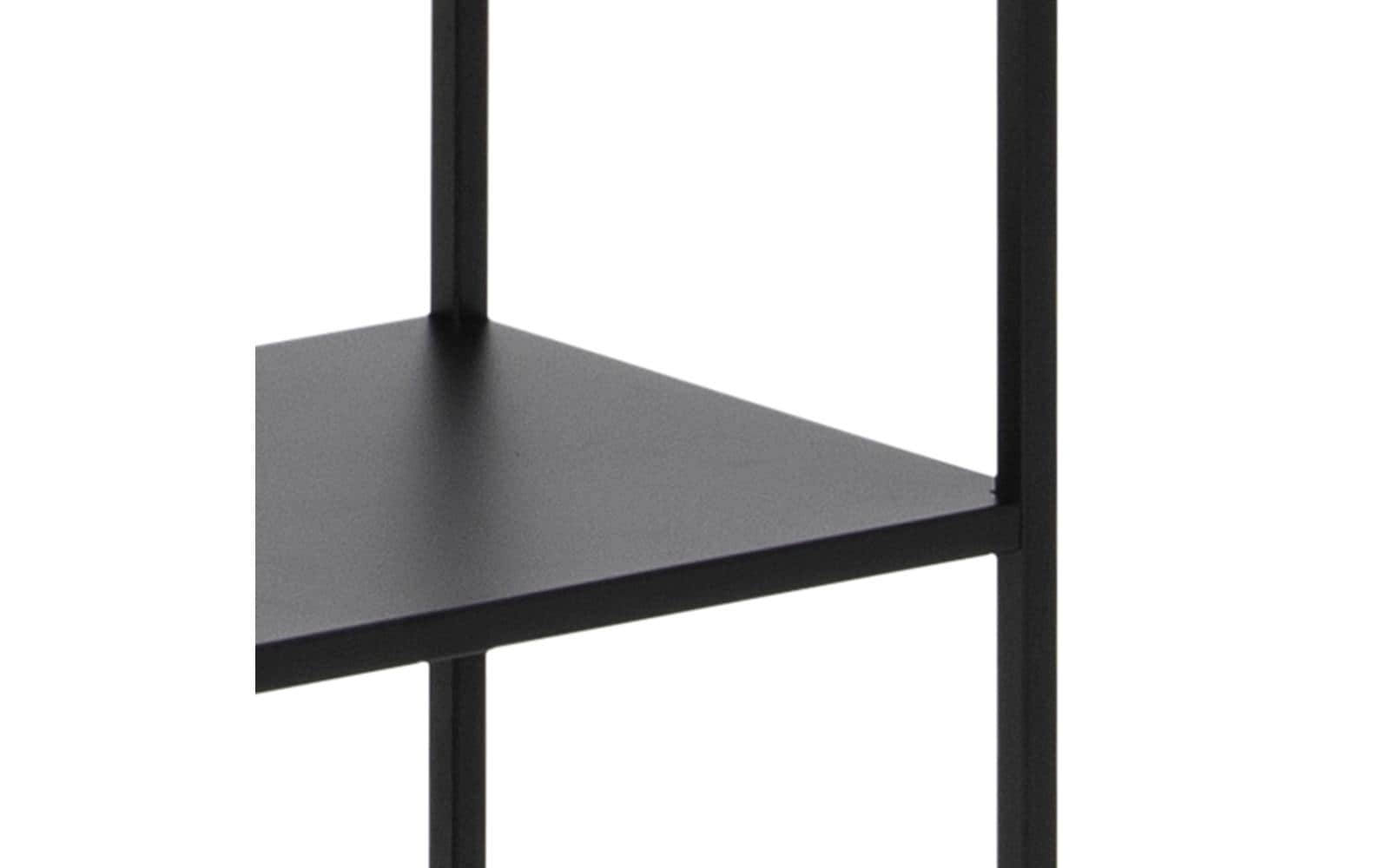 Regal Newcastle 69,5 x 30 x 185 cm, Schwarz - MEGART
