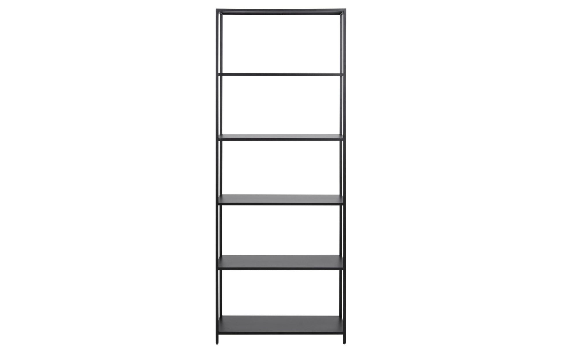 Regal Newcastle 69,5 x 30 x 185 cm, Schwarz - MEGART