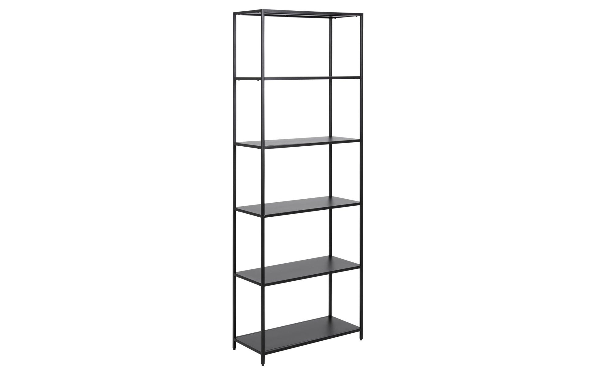 Regal Newcastle 69,5 x 30 x 185 cm, Schwarz - MEGART