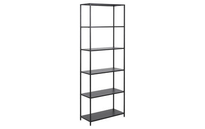 Regal Newcastle 69,5 x 30 x 185 cm, Schwarz - MEGART