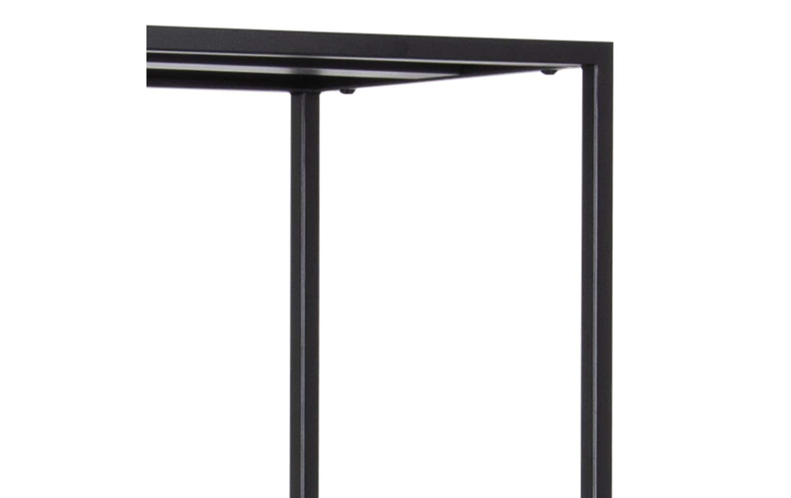 Regal Newcastle 69,5 x 30 x 185 cm, Schwarz - MEGART