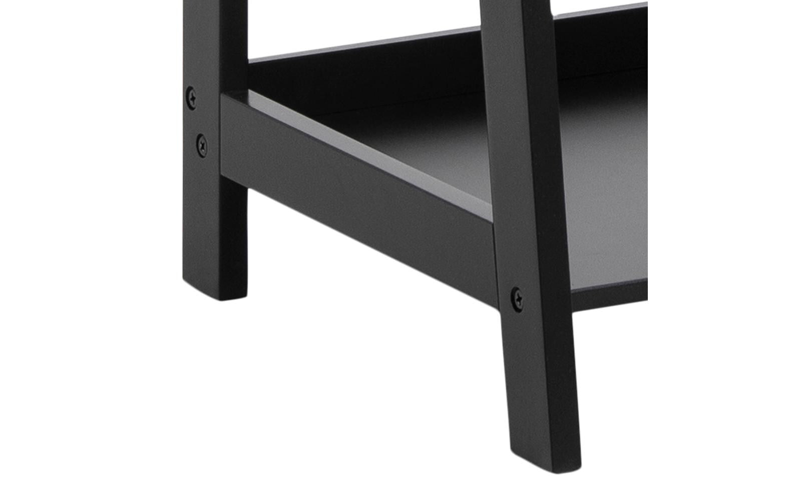Regal Wally 63 x 40 x 130 cm, Schwarz - MEGART