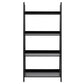 Regal Wally 63 x 40 x 130 cm, Schwarz - MEGART