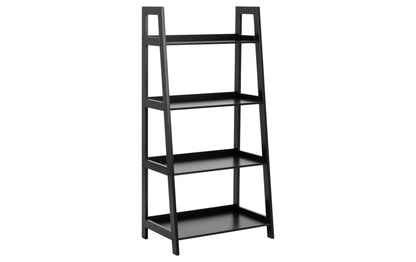 Regal Wally 63 x 40 x 130 cm, Schwarz - MEGART