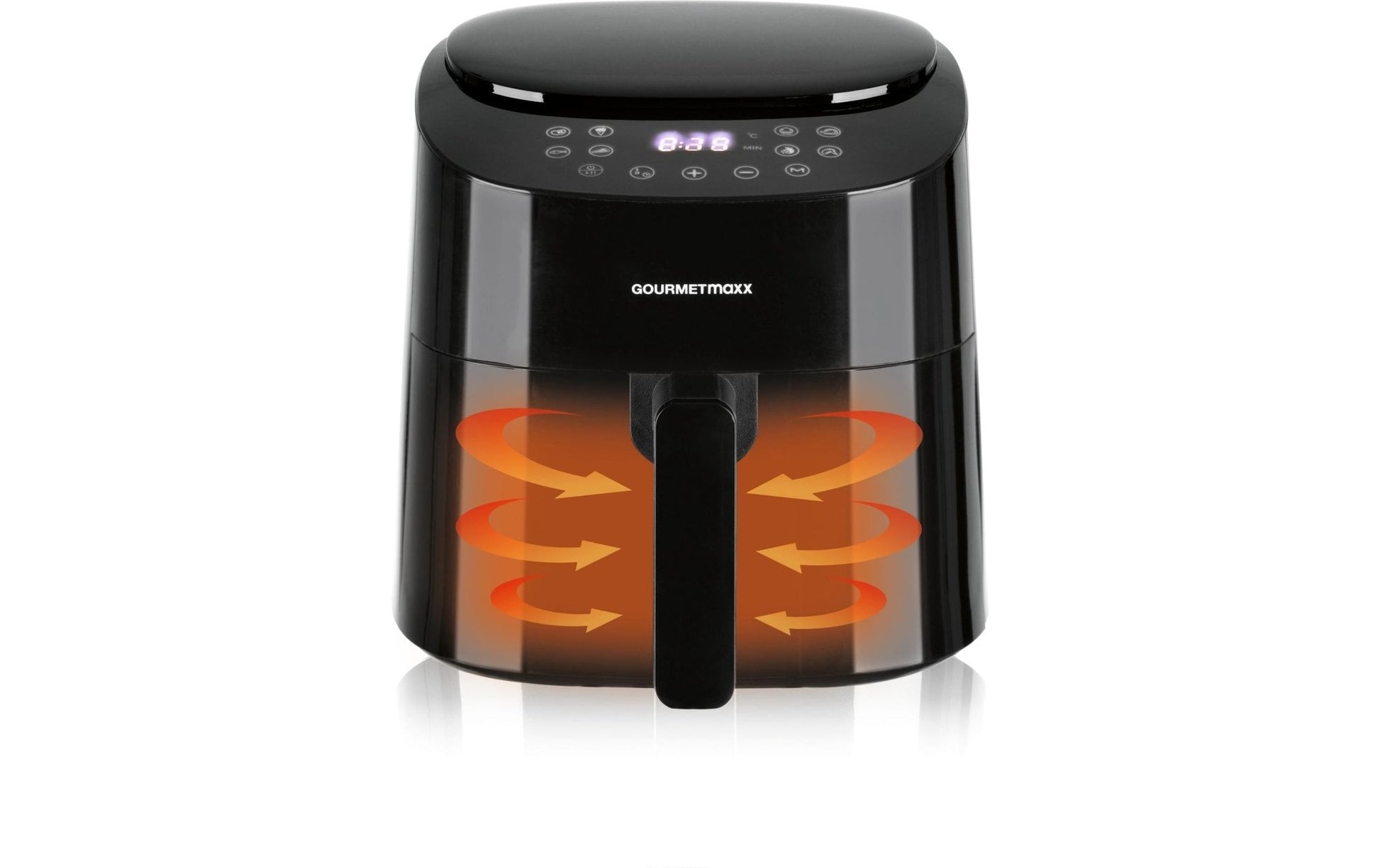 Heissluft - Fritteuse Digital Schwarz - MEGART