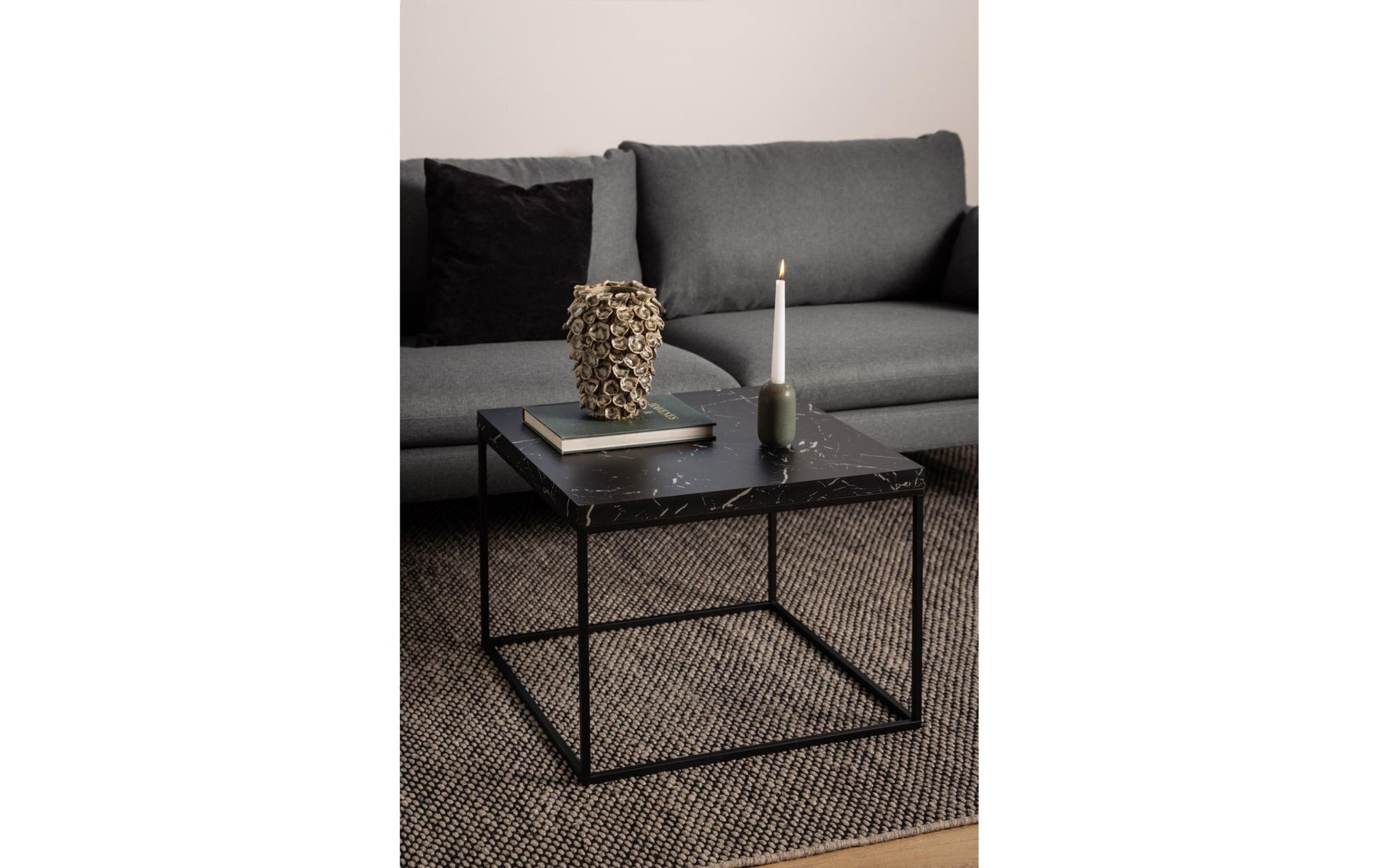 Couchtisch Barossa 60 x 60 x 45 cm, Schwarz - MEGART