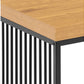 Beistelltisch Strington 40 x 40 x 42 cm, Braun/Schwarz - MEGART