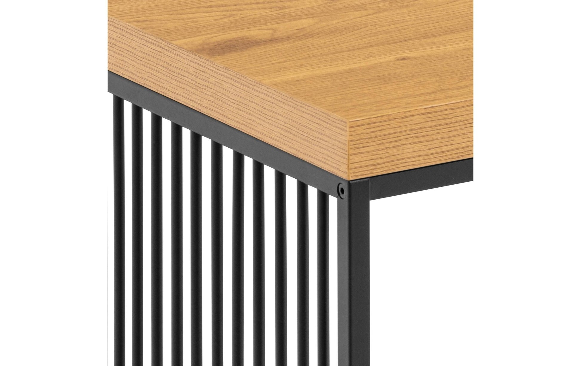 Beistelltisch Strington 40 x 40 x 42 cm, Braun/Schwarz - MEGART