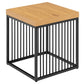 Beistelltisch Strington 40 x 40 x 42 cm, Braun/Schwarz - MEGART