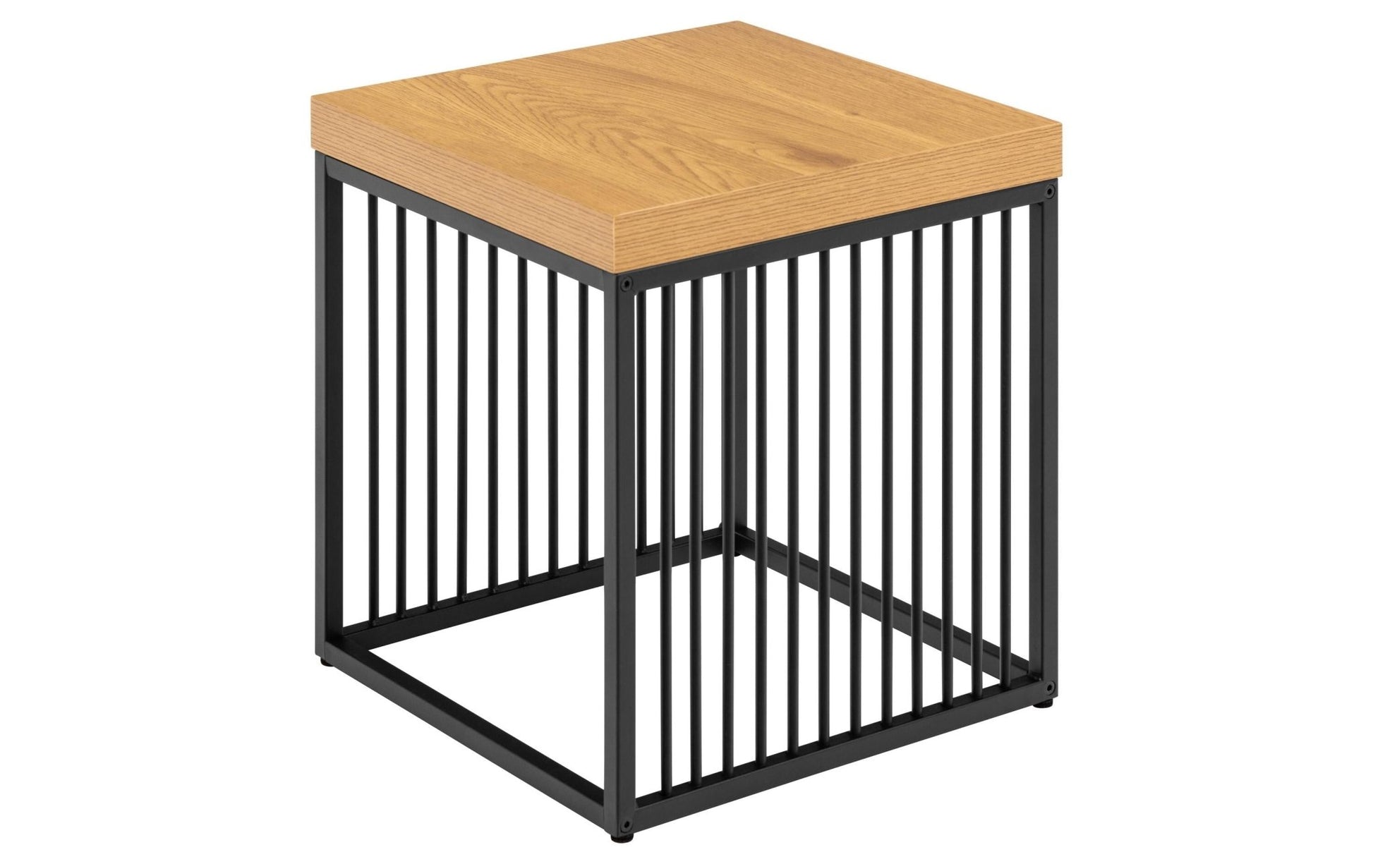 Beistelltisch Strington 40 x 40 x 42 cm, Braun/Schwarz - MEGART