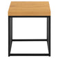 Beistelltisch Strington 40 x 40 x 42 cm, Braun/Schwarz - MEGART