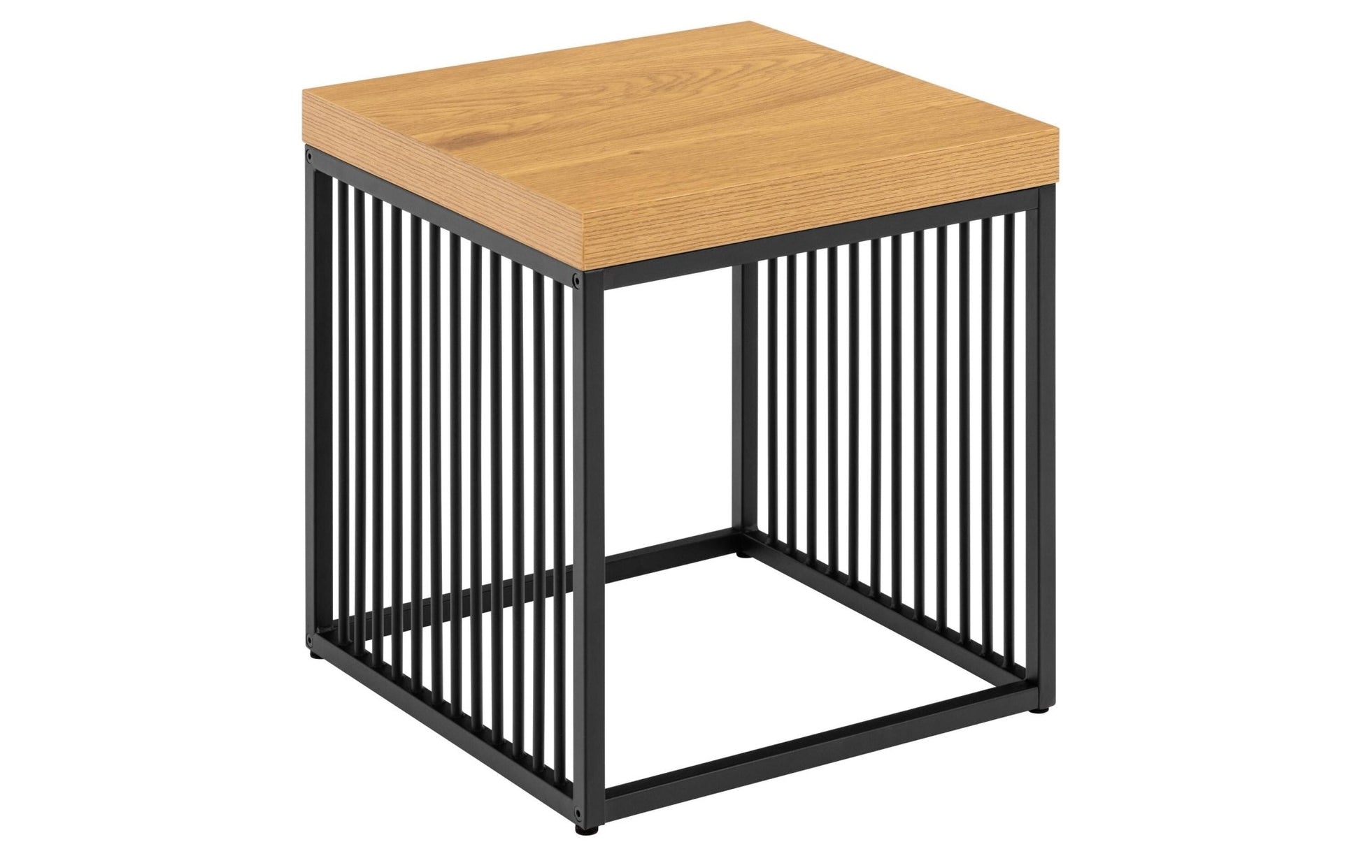 Beistelltisch Strington 40 x 40 x 42 cm, Braun/Schwarz - MEGART