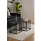 Beistelltisch Strington 40 x 40 x 42 cm, Schwarz - MEGART