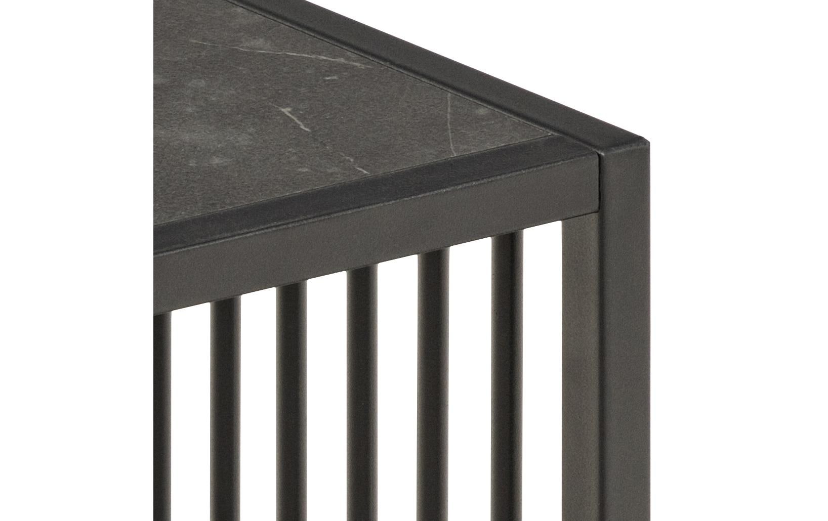Beistelltisch Strington 40 x 40 x 42 cm, Schwarz - MEGART