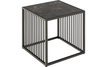 Beistelltisch Strington 40 x 40 x 42 cm, Schwarz - MEGART
