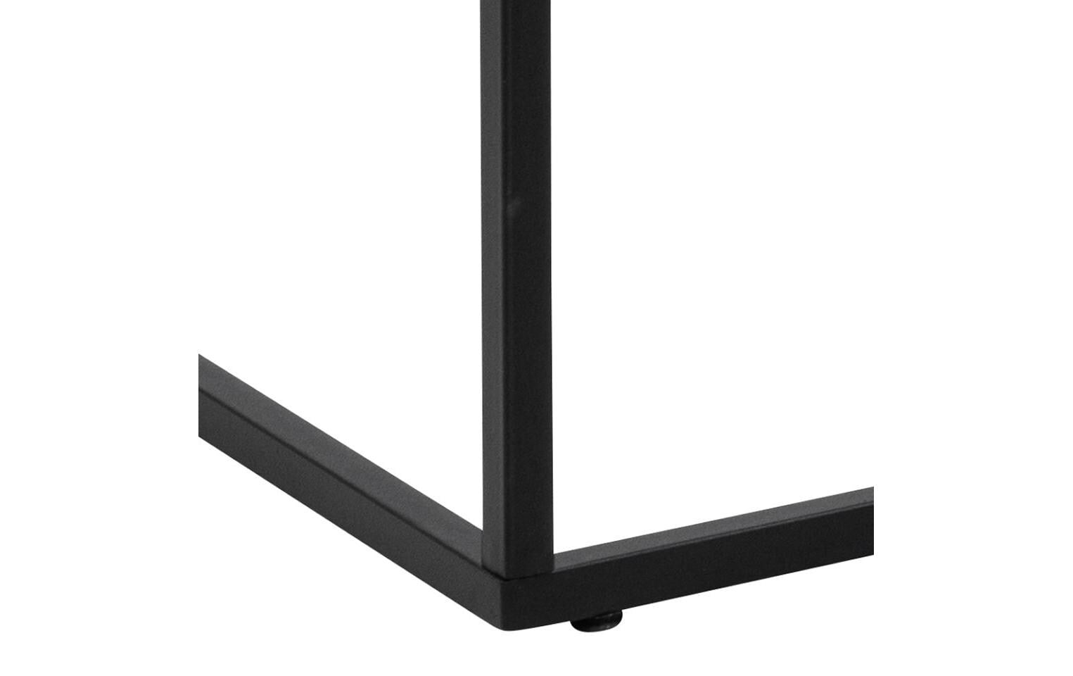 Couchtisch Barossa 110 x 55 x 45 cm, Schwarz/Weiss - MEGART