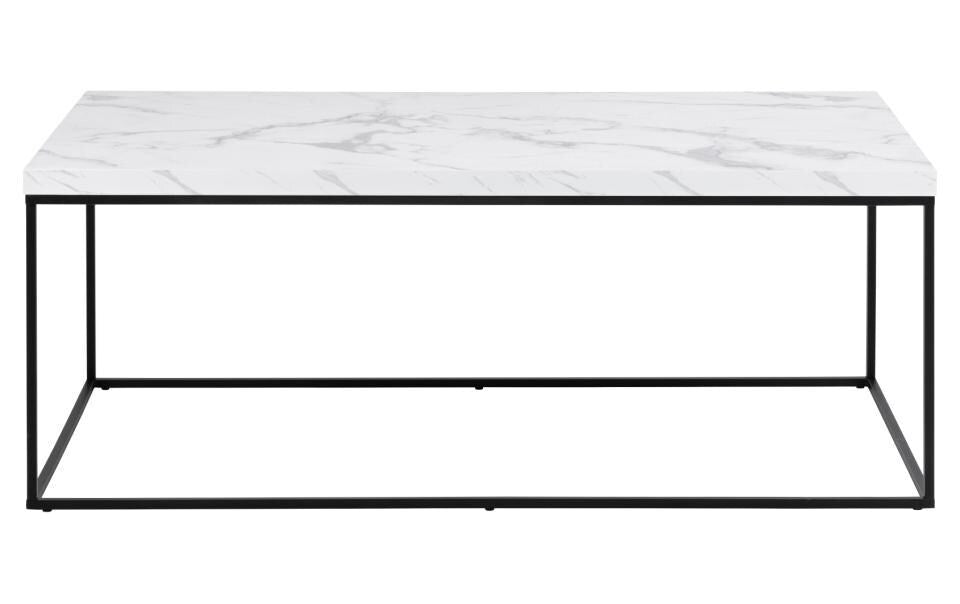 Couchtisch Barossa 110 x 55 x 45 cm, Schwarz/Weiss - MEGART