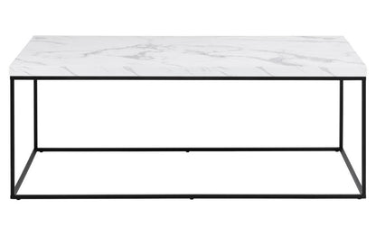 Couchtisch Barossa 110 x 55 x 45 cm, Schwarz/Weiss - MEGART