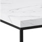 Couchtisch Barossa 110 x 55 x 45 cm, Schwarz/Weiss - MEGART
