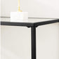 Konsolentisch 100 x 35 x 80 cm, Schwarz - MEGART