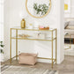 Konsolentisch 100 x 35 x 80 cm, Gold - MEGART