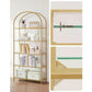 Regal 30.2 x 83 x 1 cm, Gold - MEGART
