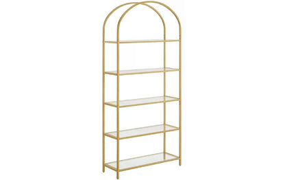 Regal 30.2 x 83 x 1 cm, Gold - MEGART
