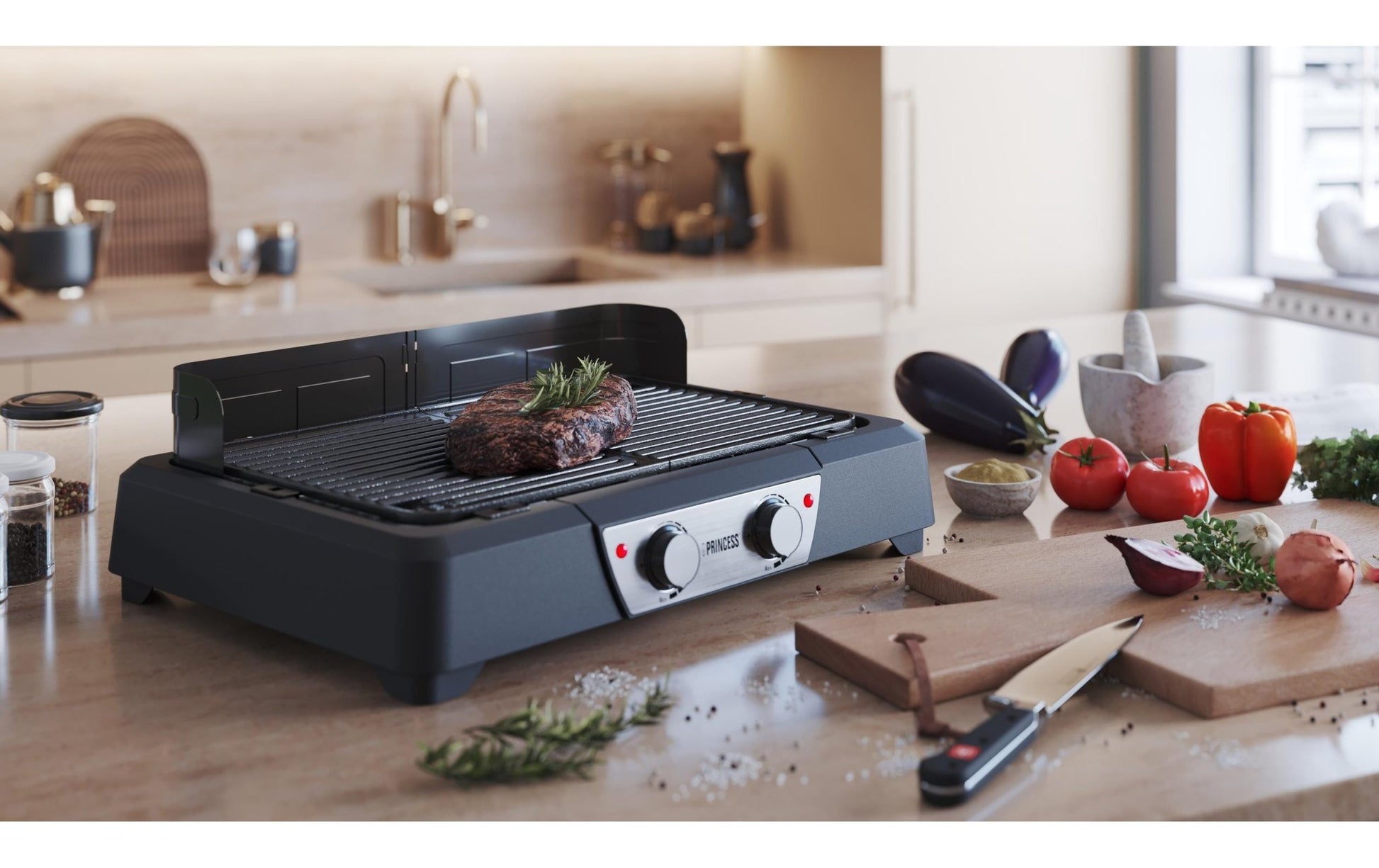 Tischgrill BBQ 2000 W - MEGART