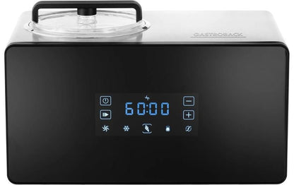 Glacemaschine Advanced Control 1.5 l, Schwarz/Silber - MEGART