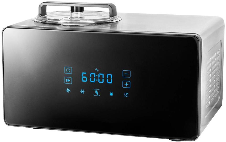 Glacemaschine Advanced Control 1.5 l, Schwarz/Silber - MEGART