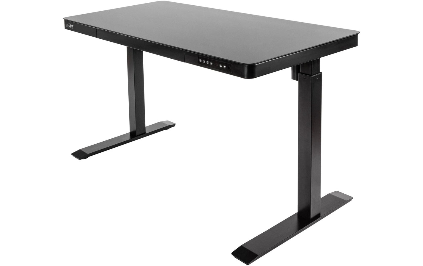 seville classics Stehtisch Airlift 1.2 x 0.6 m, Schwarz - MEGART