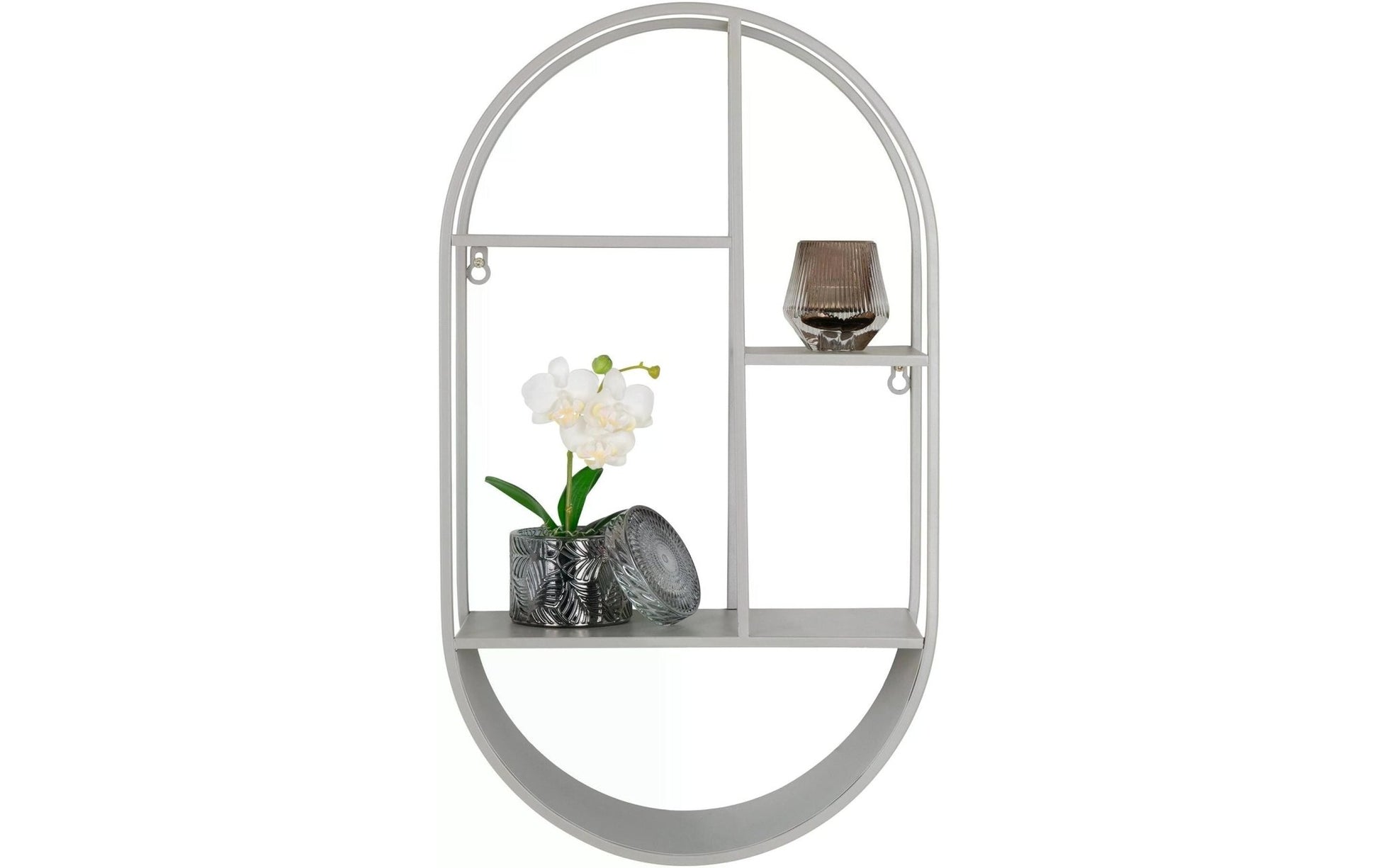 Wandregal Feira 35 x 15 x 60 cm, Grau - MEGART