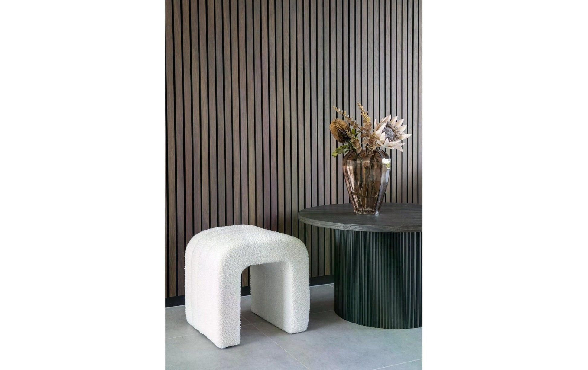Pouf Colma Weiss - MEGART